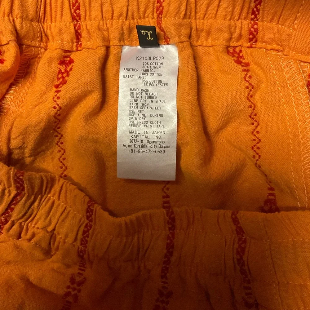KAPITAL SIAM stripe EASY PANTS - Picture 4 of 6